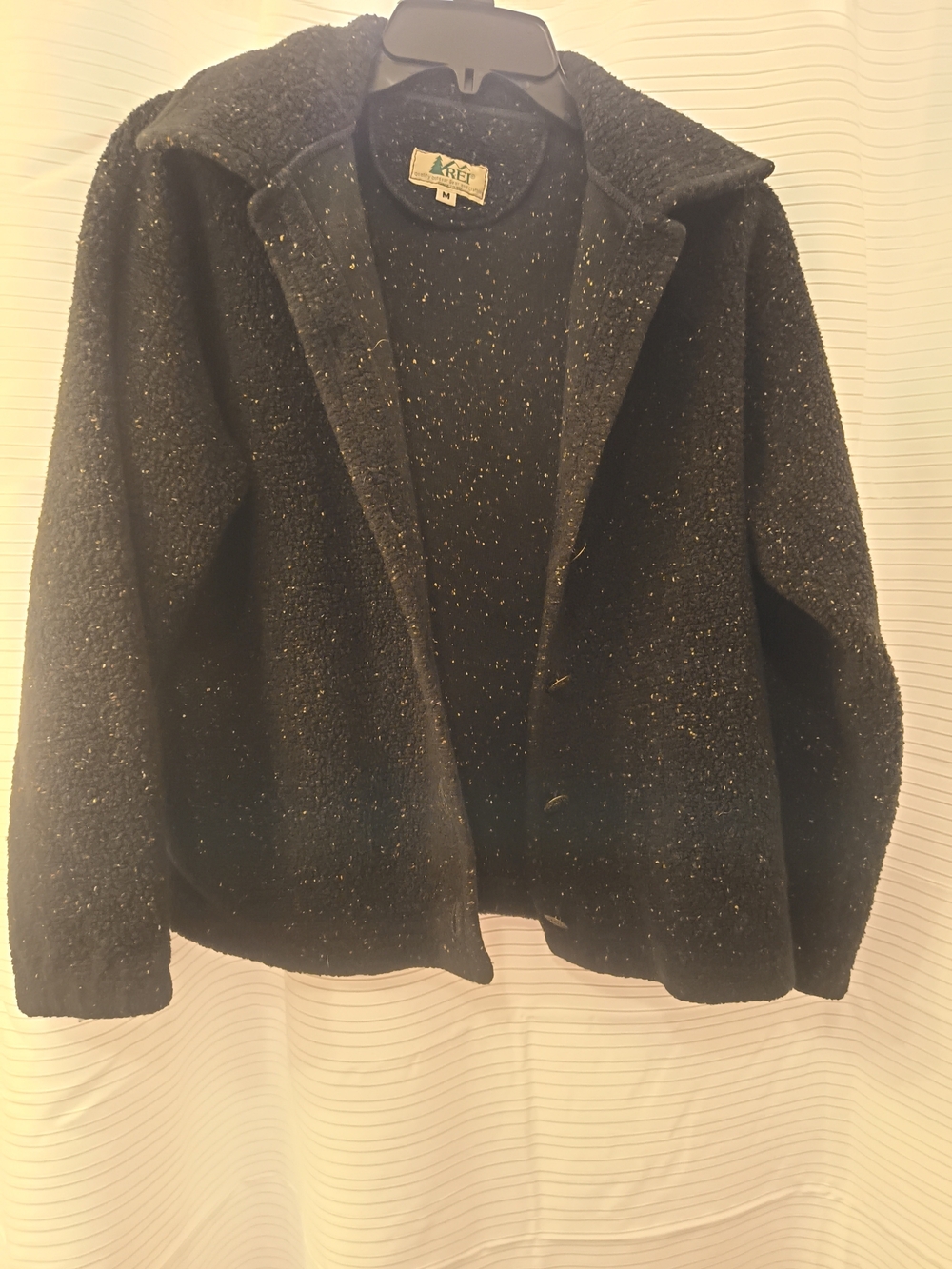 REI Black Speckled Peacoat